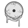 Zombie eye icon monochrome Royalty Free Stock Photo