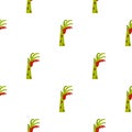 Zombie green bloody hand pattern seamless