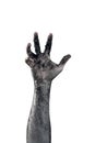 Zombie hand dirty with soil