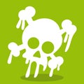 Zombie Kid White Skull 17