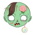 Zombie mask for a series of special occasions Royalty Free Stock Photo