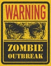 Zombie Outbreak. Hand drawn. Vector Eps8 Royalty Free Stock Photo