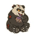 Zombie panda monster