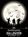 Zombie party halloween