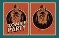 Zombie party invitation.