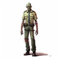 Zombie Patrol Officer The Walking Dead Fanart Illustration