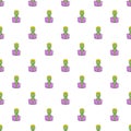 Zombie pattern, cartoon style Royalty Free Stock Photo