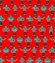 Zombie pattern seamless. Zombies background. Undead texture