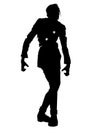 Zombie riddled silhouette