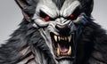 Zombie Werewolf Portrait Background Image Digital Render Banner Website Horror Poster Halloween Card Template