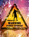 Zombies sign 1 Royalty Free Stock Photo