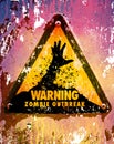 Zombies sign 2 Royalty Free Stock Photo