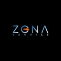 Zona Logo Design on Black Background