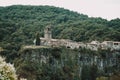 Zona Volcanica de la Garrotxa Natural Park at a Holocene volcanic field in Catalonia,  Spain Royalty Free Stock Photo