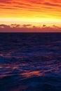 Zonlicht reflectie op de oceaan; sunset reflection on the ocean Royalty Free Stock Photo