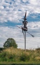 Witch statue on roundabout off A19 on N303, Zonnebeke, Belgium