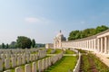 Tyne cot military cemetery in flanders fields Royalty Free Stock Photo