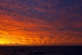 Zonsondergang Zuid Atlantische oceaan; Sunset Southern Atlantic Royalty Free Stock Photo