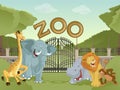 Zoo with african animals Royalty Free Stock Photo