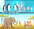 Zoo Animals 2 Cartoon Banners