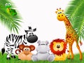 Zoo animals cartoon Royalty Free Stock Photo