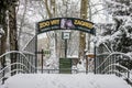 Zoo at the City park Maksimir Zagreb, winter Royalty Free Stock Photo