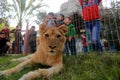 The zoo in Rafah gives visitors a chance to play with animals in the Gaza Strip