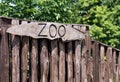 Zoo sign Royalty Free Stock Photo