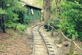 Zoo Train Tracks Royalty Free Stock Photo