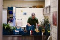 Zoo worker preparing meals for the animals at Berlin Zoo