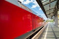 Zoologischer Garten railway station platform in Berlin, Germany Royalty Free Stock Photo