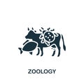 Zoology icon. Monochrome simple Science icon for templates, web design and infographics