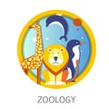 Zoology school discipline study about animals and fauna