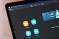 Zoom app main menu Royalty Free Stock Photo