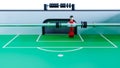 zoom on baby foot or baby soccer players , football table,