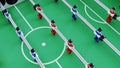 zoom on baby foot or baby soccer players , football table,