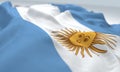 zoom flag of argentina Royalty Free Stock Photo