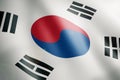 Flag of south korea Royalty Free Stock Photo