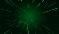 zoom green speed line Anime on green background for comic