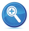 Zoom in icon midnight blue prime round button Royalty Free Stock Photo