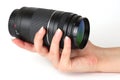 Zoom lens in hand