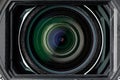 Zoom lens of video camcorder Royalty Free Stock Photo