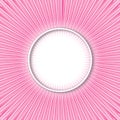 Pink Background with Zoom Effect and Radial Lines Pattern Royalty Free Stock Photo