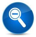 Zoom out icon elegant blue round button Royalty Free Stock Photo