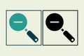 Zoom Out icon. icon related to UI elements. suitable for web site, app, user interfaces,element, printable etc. solid icon style. Royalty Free Stock Photo
