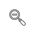 Zoom out line icon Royalty Free Stock Photo