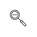 Zoom out line icon Royalty Free Stock Photo