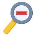 Zoom Out Magnifying Glass Flat Icon