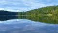 Georgia Dahlonega Reservoir A zoom out from the opposite shore at the Dahlonega Reservoir