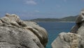 Zoom out from the sea to coast and blowholes in Albany, Western Australia